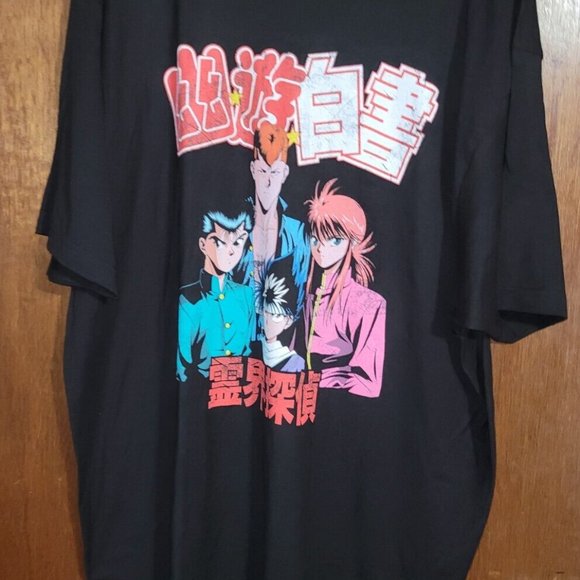 Yu Yu Hakusho Men's 3XL Shirt, Black, New, Anime - Picture 5 of 5